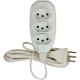 Extensao Techna Pl 0,75 5Mt 2P+T10A Branco Extensao Techna Pl 0,75 5Mt 2P+T10A Branco