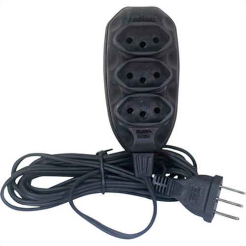 Extensao Techna Pl 0,75 5Mt 2P+T10A Preto Extensao Techna Pl 0,75 5Mt 2P+T10A Preto