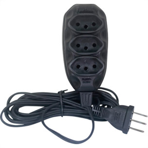 Ext Techna Pl 0,75 10Mt 2P+T10A Preto