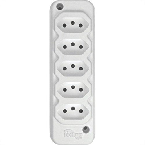 Tomada Barra Techna D Quint 2P+T 10A Branco Tomada Barra Techna D Quint 2P+T 10A Branco