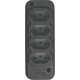 Tomada Barra Techna Quadrupla 2Polos+T 10A Preto Tomada Barra Techna Quadrupla 2Polos+T 10A Preto