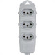 Tomada Barra Daneva Tripla 2P+T 20A Cinza Tomada Barra Daneva Tripla 2P+T 20A Cinza