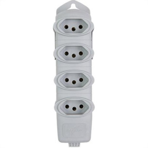 Tomada Barra Daneva Quadr 2P+T 20A Cinza