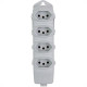 Tomada Barra Daneva Quadr 2P+T 20A Cinza Tomada Barra Daneva Quadr 2P+T 20A Cinza