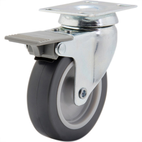 Rodizio Placa Gir.Cinza 75Mm/3 C/F.Colson Rodizio Placa Gir.Cinza 75Mm/3 C/F.Colson