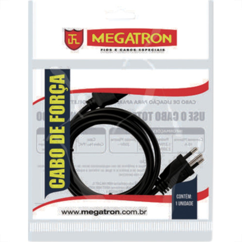 Cabo Forca Megatron Noteb 3X0,75X1,20Mt Cabo Forca Megatron Noteb 3X0,75X1,20Mt