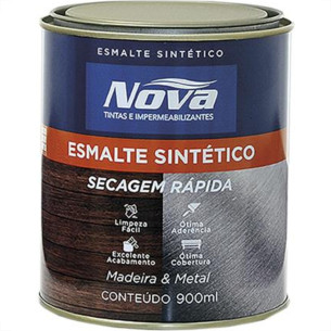 Tinta Esmalte. 1/4 (900ml) Sintetico Nova Branco Tinta Esmalte. 1/4 (900ml) Sintetico Nova Branco