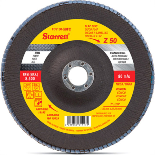 Disco Flap Starret 7 X 50 Zirconia Disco Flap Starret 7 X 50 Zirconia