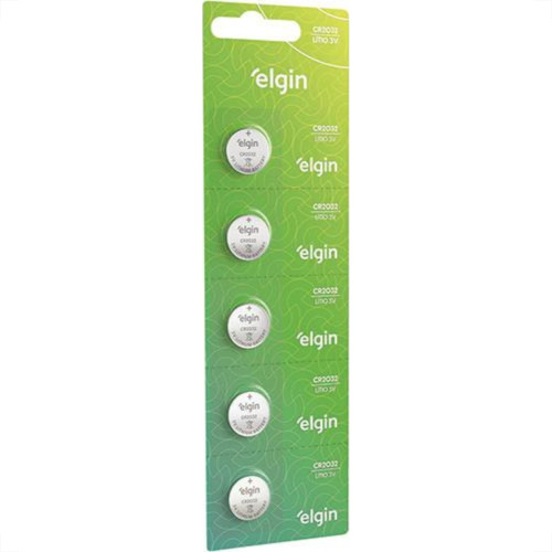 Pilha Bateria Litio 3V Cr2032 Elgin C/5 Pilha Bateria Litio 3V Cr2032 Elgin C/5