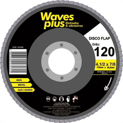 Disco Flap Waves 4.1/2 X120 Disco Flap Waves 4.1/2 X120