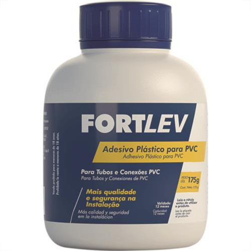Cola Pvc Fortlev Frasco 175G C/Pincel Cola Pvc Fortlev Frasco 175G C/Pincel