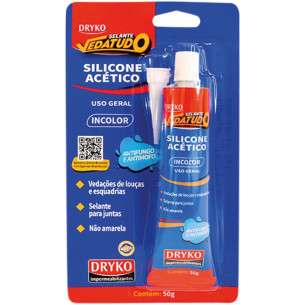 Cola Silicone 50G Dryko Transp Blister . / Kit C/ 24 Unidades