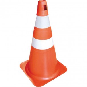 Cone Laranja/Branco 50Cm Fortline