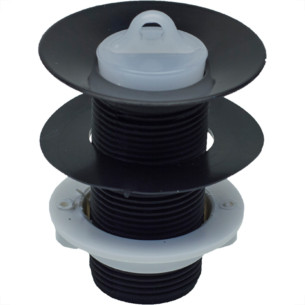 Valvula Plast Lavat S/Ladrao Preto Luconi - Kit C/25 Unidades