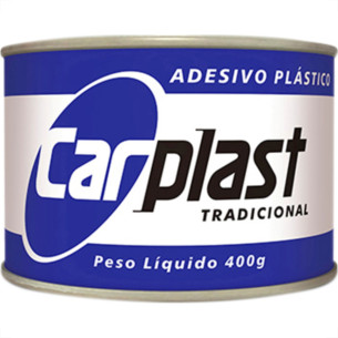 Massa Plastica 400Gr Carplast Branca - Kit C/12 Unidades