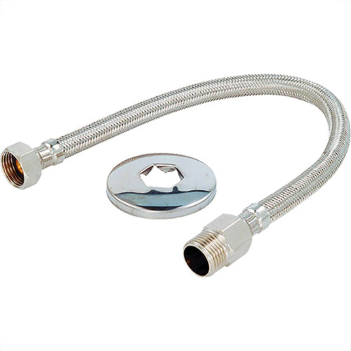 Engate Cromado Flex Alpha 40Cm Malha Inox Engate Cromado Flex Alpha 40Cm Malha Inox