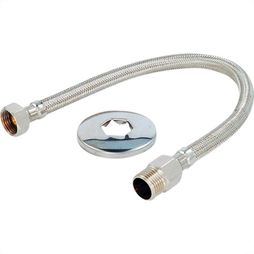 Engate Cromado Flex Alpha 60Cm Malha Inox Engate Cromado Flex Alpha 60Cm Malha Inox