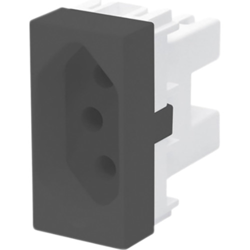 Modulo Fame Habitat Black 4036 1Tomada 20A Modulo Fame Habitat Black 4036 1Tomada 20A