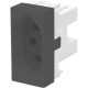 Modulo Fame Habitat Black 4036 1Tomada 20A Modulo Fame Habitat Black 4036 1Tomada 20A