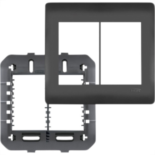 Espelho Placa Fame Habitat Black 4080 4X4 6Mod Espelho Placa Fame Habitat Black 4080 4X4 6Mod