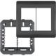 Espelho Placa Fame Habitat Black 4080 4X4 6Mod Espelho Placa Fame Habitat Black 4080 4X4 6Mod