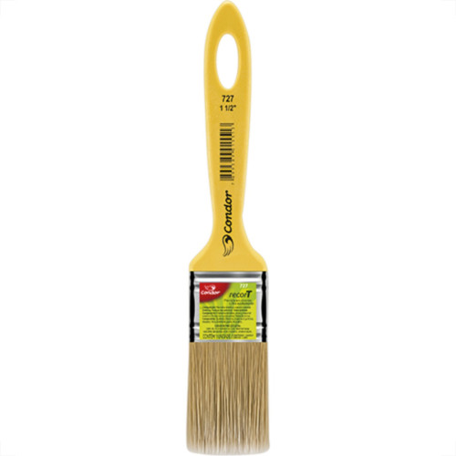 Trincha Pincel Condor 727 Recort D 1.1/2 Amarelo - Kit C/12 Unidades