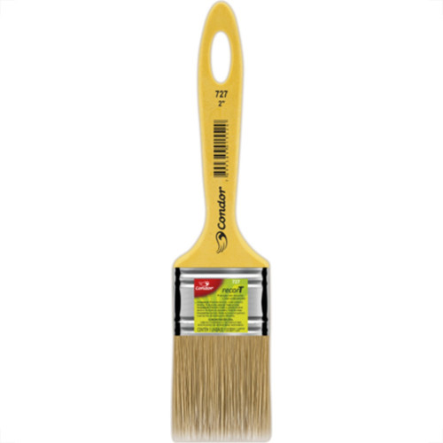 Trincha Pincel Condor 727 Recort E 2 Amarelo - Kit C/12 Unidades
