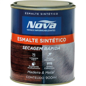 Tinta Esmalte. 1/4 (900ml) Sintetico Nova Cinza Medio Tinta Esmalte. 1/4 (900ml) Sintetico Nova Cinza Medio