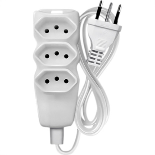 Extensao Megatron Pp 0,75 10Mt 2P+T10A Branco Extensao Megatron Pp 0,75 10Mt 2P+T10A Branco
