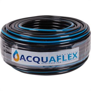 Mangueira Pneumatica Acquaflex 1/4 Preto 300 50M