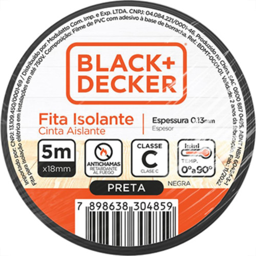 Fita Isol B_D 05Mts - Kit C/10 Unidades Fita Isol B_D 05Mts - Kit C/10 Unidades