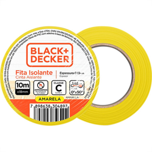 Fita Isol B_D 18X10 Amarela - Kit C/10 Unidades Fita Isol B_D 18X10 Amarela - Kit C/10 Unidades