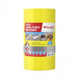 Brasilit Fita Adesiva Alum 30Cmx10Mt