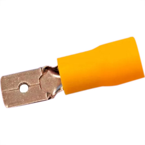 Terminal Pre-Isol Macho 4,0-6,0 Amarelo Penzel - Kit C/100 Unidades