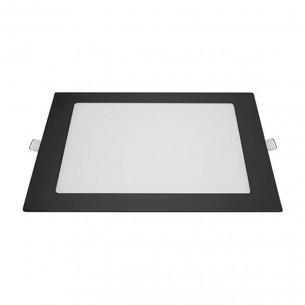 Luminaria Led Embutir Quadrada 18W 6500K 21,8 Blum Preto