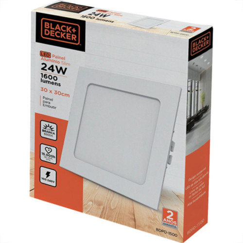 Luminaria Led Emb Qd 24W 6500K 29Cm B_D Eco Luminaria Led Emb Qd 24W 6500K 29Cm B_D Eco