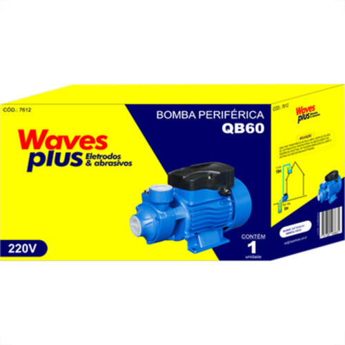 Bomba Dagua Waves 1/2Cv 220V Qb60 Bomba Dagua Waves 1/2Cv 220V Qb60