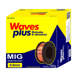 Arame De Solda Mig 0,80Mm Waves . / Kit C/ 15 KG