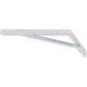 Cantoneira Mao Francesa R.C.A Forte Branco 20Cm - Kit C/12 Unidades