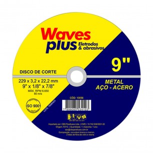 Disco Corte Waves Ferro 9X7/8 2T