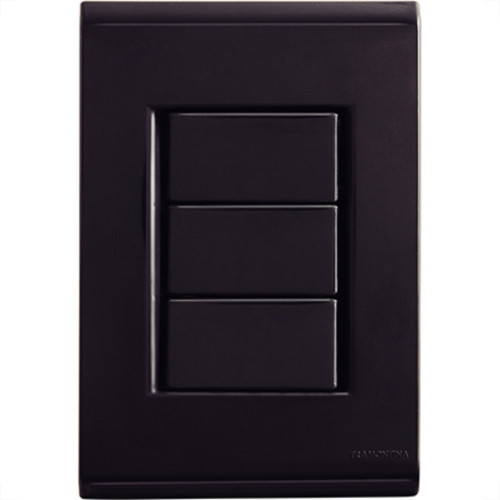Espelho Placa Tramontina Liz Graf 4X2 Cega 1730/00 Espelho Placa Tramontina Liz Graf 4X2 Cega 1730/00