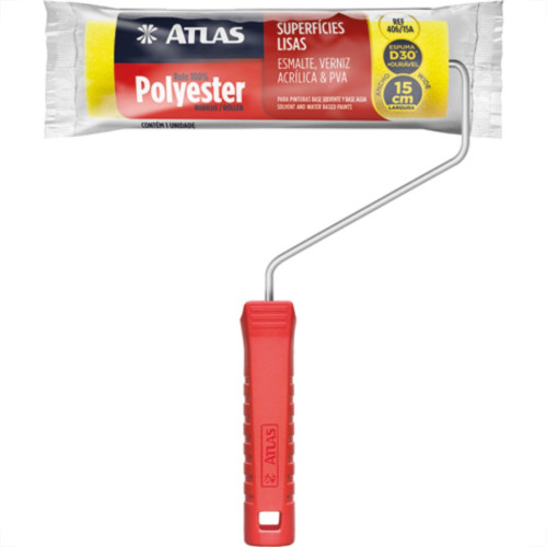 Rolo Atlas Espuma Amarelo 15Cm 406/15A