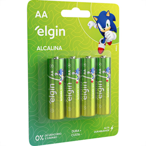 Pilha Alcalina Elgin Peq.Aa2 C/4 - Kit C/10 CA Pilha Alcalina Elgin Peq.Aa2 C/4 - Kit C/10 CA