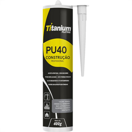 Cola Selante Pu40 Titanium Branco 400G Cola Selante Pu40 Titanium Branco 400G