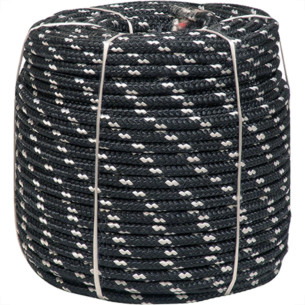 Corda Poliest.Firmeza Branco/Preto 08Mm Rl/240