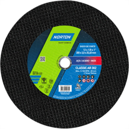 Disco Corte Norton Ferro 12X1 Disco Corte Norton Ferro 12X1