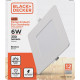 Luminaria Led Embutir Quadrada 06W 6500K 12Cm B_D Eco Luminaria Led Embutir Quadrada 06W 6500K 12Cm B_D Eco
