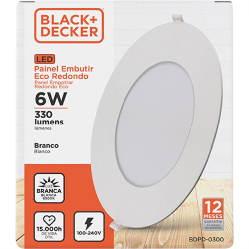 Luminaria Led Embutir Redonda 06W 6500K 12Cm B_D Eco Luminaria Led Embutir Redonda 06W 6500K 12Cm B_D Eco