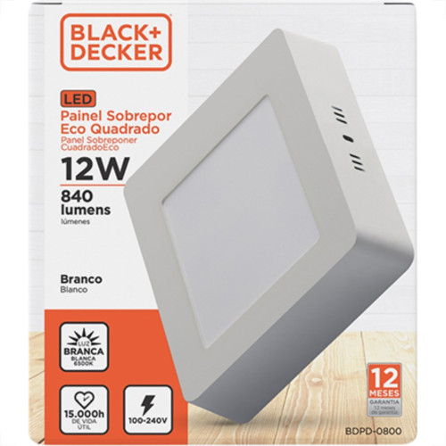 Luminaria Led Sob Quad 12W 6500K 16Cm B_D Eco Luminaria Led Sob Quad 12W 6500K 16Cm B_D Eco