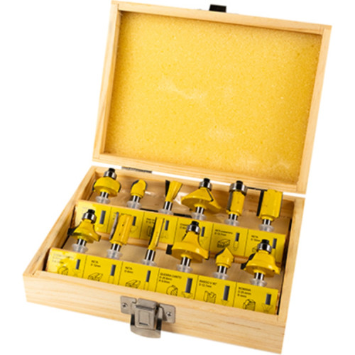 Fresa P/Tupia Titanium Kit 12Pcs 5460 Fresa P/Tupia Titanium Kit 12Pcs 5460